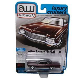 Auto World 1970 Chevy Impala Custom Coupe  1:64 Diecast Car Luxury Cruisers VeA